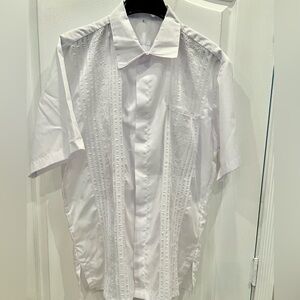 Handmade Men shirt short sleeve . Large run medium. New without tags